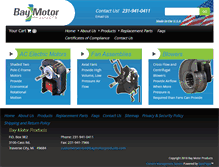 Tablet Screenshot of baymotorproducts.com